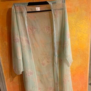 Floral Sheer Kimono Cardigan